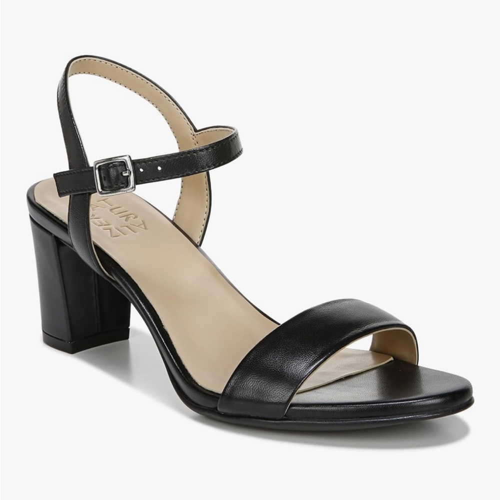 Black Naturalizer Block Heel Sandals